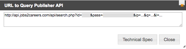 Jobs2Careers publisher ID and password